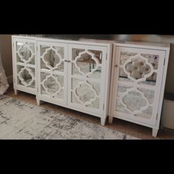 Mirrored credenza