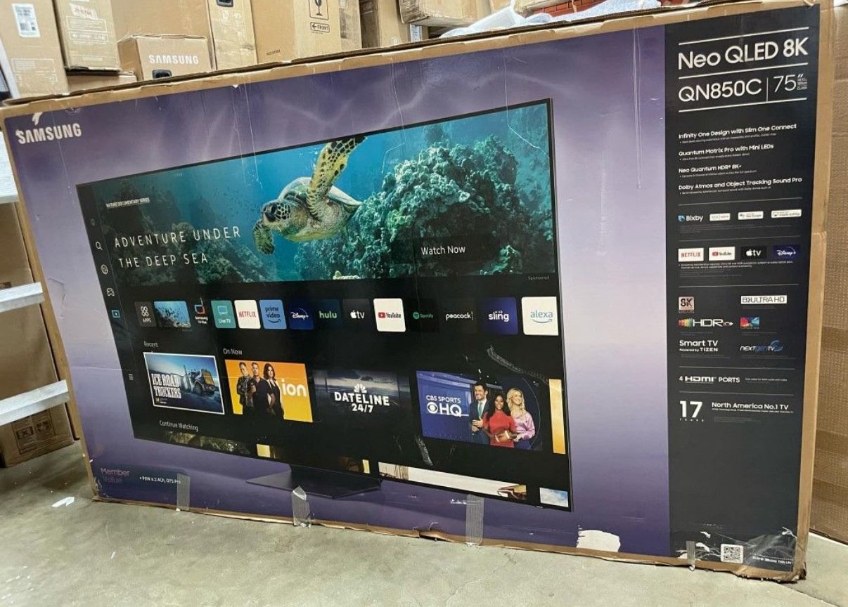 75 “ Samsung Smart 8K Neo QLED HDR 120HZ TV