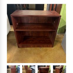 Bookshelf/ Entertainment Center Real Wood CHEERY Finish