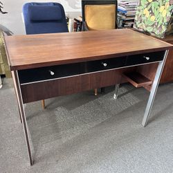 Mid Century Teak And Metal Desk