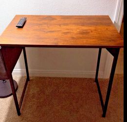 NEW 31" Small Computer Desk Home Office Desk, Gaming Desks, Brown | Work Table, Writ
