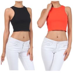 Crop top orange or black $7