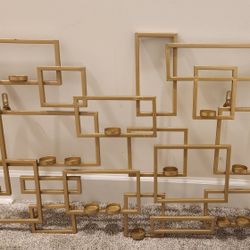 Crate And Barrel Bronze Metal Candle Holder