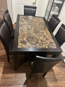 Dining Table & Matching Chairs Set