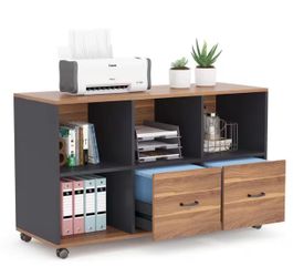 All new 43” storage file cabinet with3 tiers shelves side cabinets