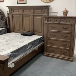 Jorman Dark Wooden Bedroom Set $1699