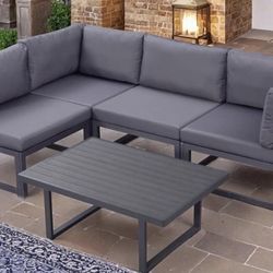 New Black Outdoor Patio Furniture Set