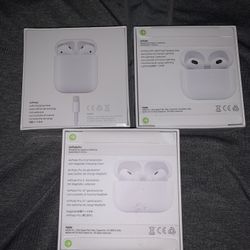 Apple AirPods Pro 2nd Gen $230 Or AirPods 4 $130 Or AirPods 2nd Generation $150 All Are New Unopened Sealed From Apple Store 100% Authentic 