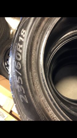 Selling 4 used tires