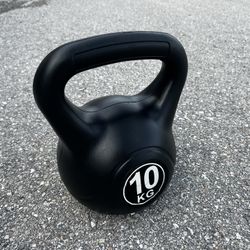 10kg (22lb) Black Kettle Bell Home Gym Fitness Weightlifting Weight! Good condition! 