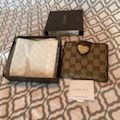 Gucci Wallet GG canvas leather bifold wallet 