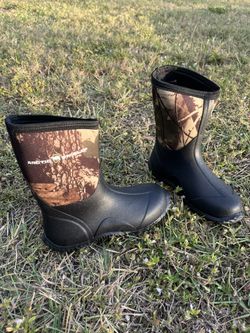 ArcticShield Kids Rubber Outdoor Boots for Boys or Girls