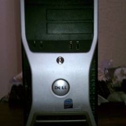 T3400 work station quad core, 8 gig, 250gig, dvd, 525 watt,1gig vid, Win10