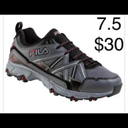 brans new in a box fila trial running shoes size 7.5 for mens