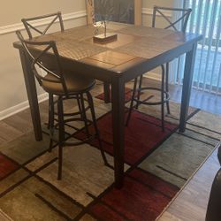 High Top Dinning Room Table 