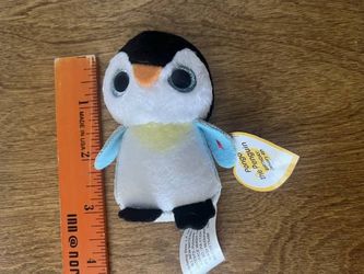 2021 Jan 4th Mcdonalds Ty Teenie Be Beanie Boos Pongo The Penguin w/ Tags