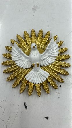 Holy Spirit Dove Pendant Sculpture 6" Wall Mounted Divine Spirit