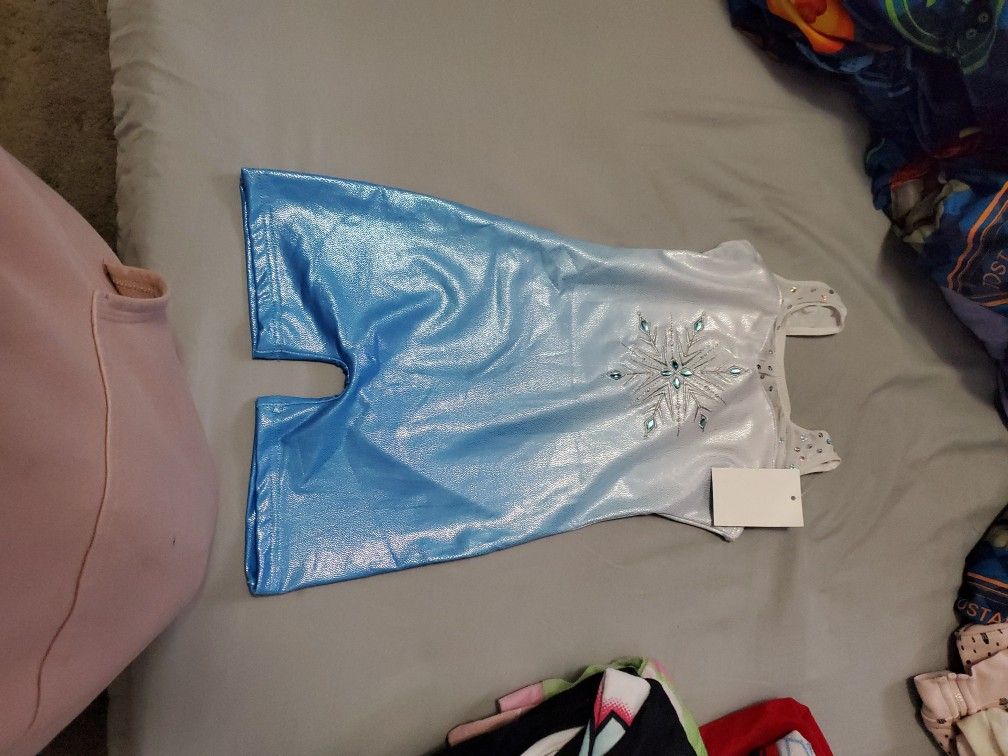 Gymnastics Leotard Snowflake Elsa Frozen 