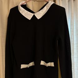 KARL LAGERFIELD PARIS women’s black layered look sweater