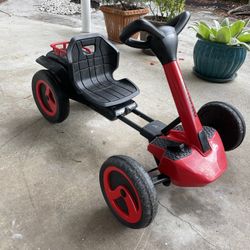 12V Rollplay FLEX Kart XL Pedal Ride-On Vehicle red NO CHARGER ages 4+ holds 110 pounds