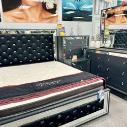 Limited Supply💥Gorgeous Black 5pc Bedroom Furniture Set On Sale Now $999 (Huge Savings)👍