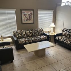 sofa set 1+2+3  ,new leather