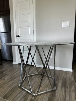 Round Glass Table