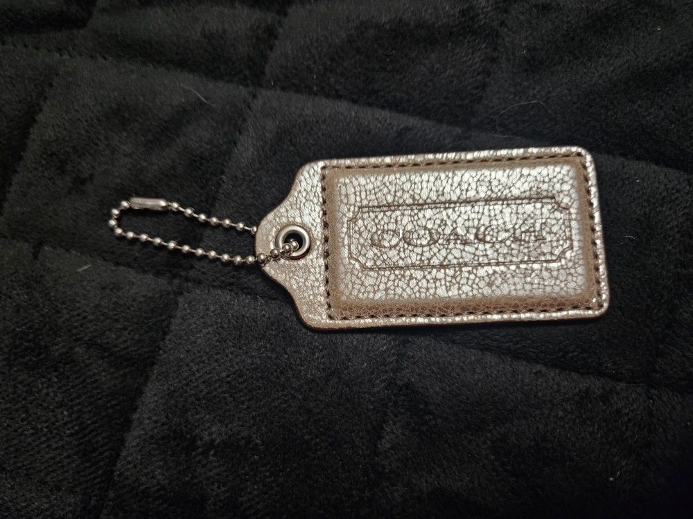 Pre-loved Coach Metallic Keychain Tag