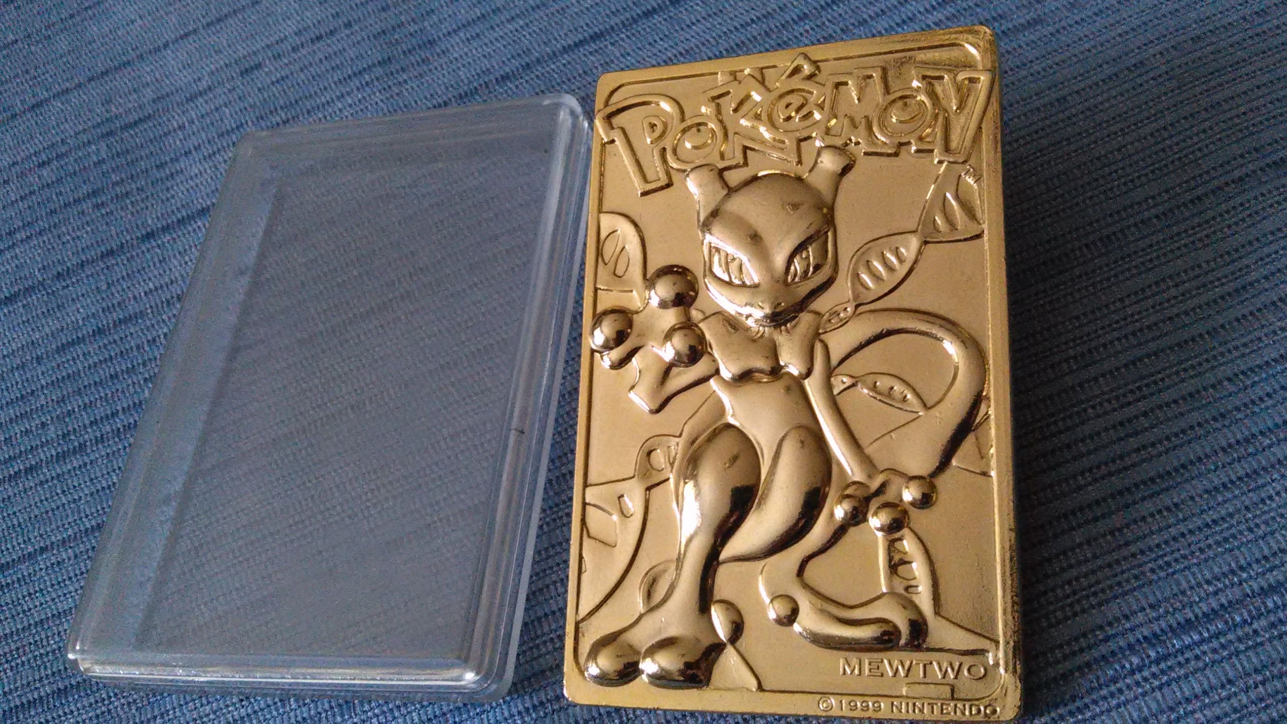 pokemon burger king gold plated card pokemon burger king gold plated card