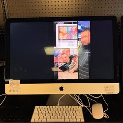 Apple iMac 5K Retina 27" Desktop - 3.0GHz Six-Core i5 - 16GB RAM - 1.03TB Fusion Drive - AMD Radeon Pro 570X (4GB) - (2019) - Silver Excellent	