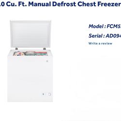 GE 5.0 Chest Freezer