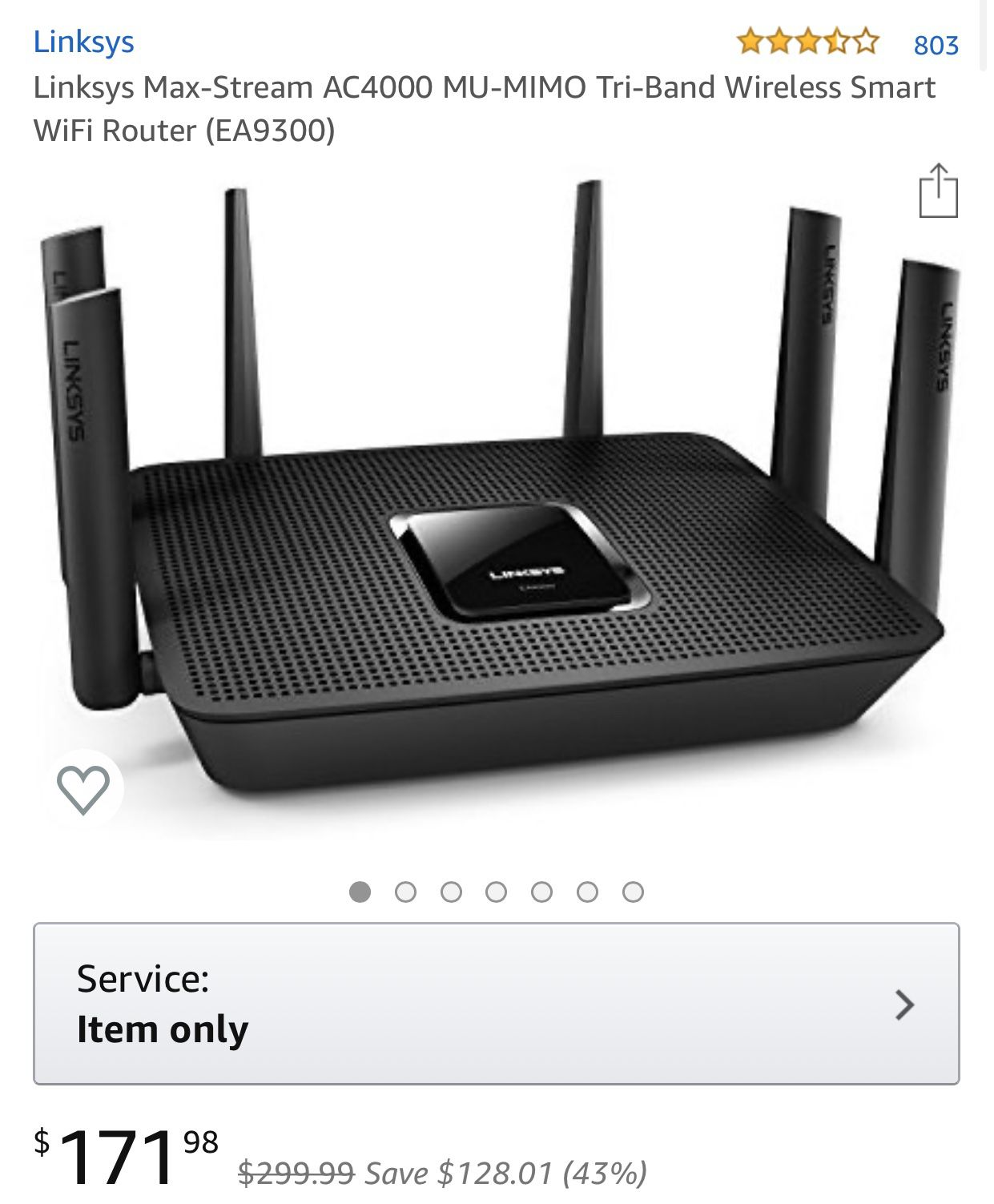 Linskys WiFi Router AC4000