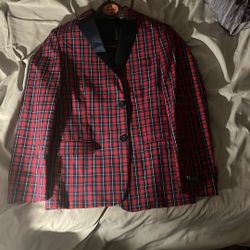 Red And Blue Suit Jacket