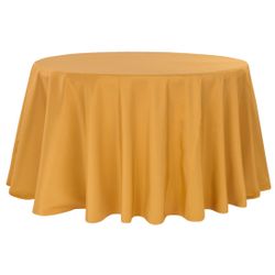 6 pack Round Gold Yellow Tablecloth
