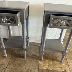 Pair Of Mirrored Night Stands