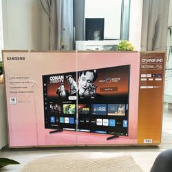 HD281 75” Samsung smart 4k led Uhd tv floor model 