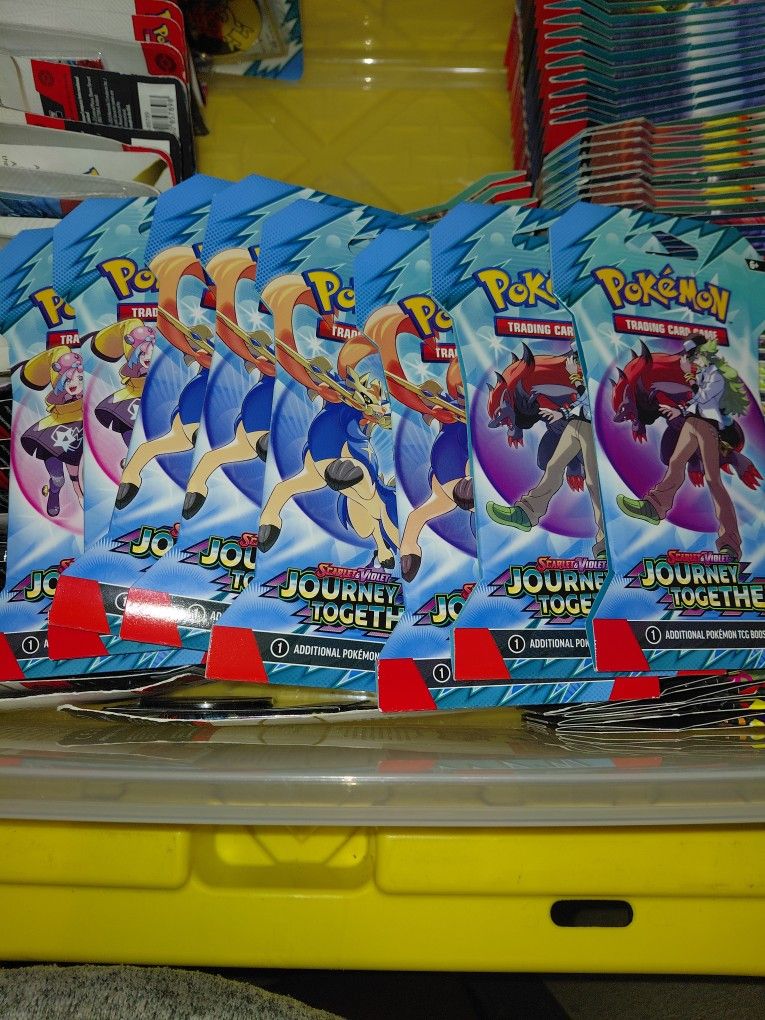 8 Journey Together Sleeved Booster Packs New Sealed Pokemon Tcg