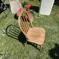 All Wood Small Chair For Kids Or For Decoration VINTAGE 