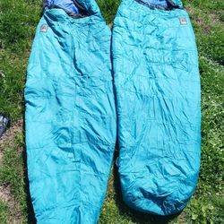 Pair Of Mummy Sleeping Bags Sierra Designs Ripstop Lightweight Pair Set Of 2