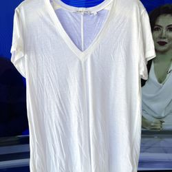 Helmet Lang V Neck Tshirt Size XS