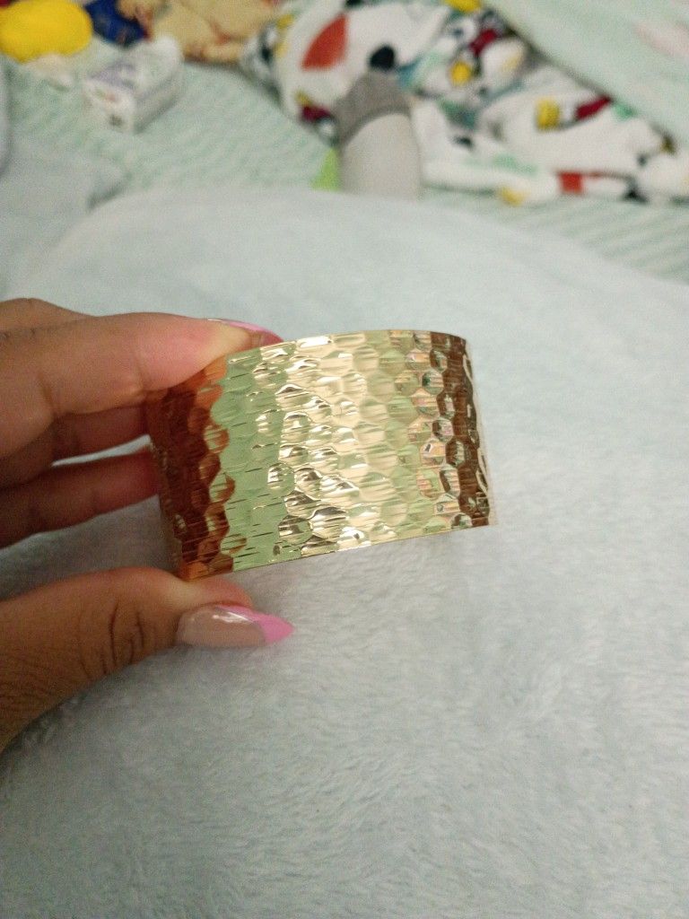 Gold Bangle Bracelet Plated
