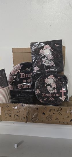 Death to My 20s Party Supplies Set – 30th Birthday Gothic Theme