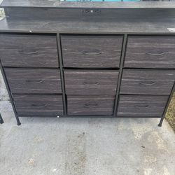 WLIVE Black Dresser TV Stand