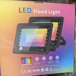 LED Flood Light – Outdoor Waterproof RGB Light – High Brightness – New”