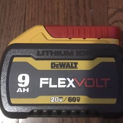      Dewalt 20v Flex Volt 9.0ah  Battery New $120 Firm 