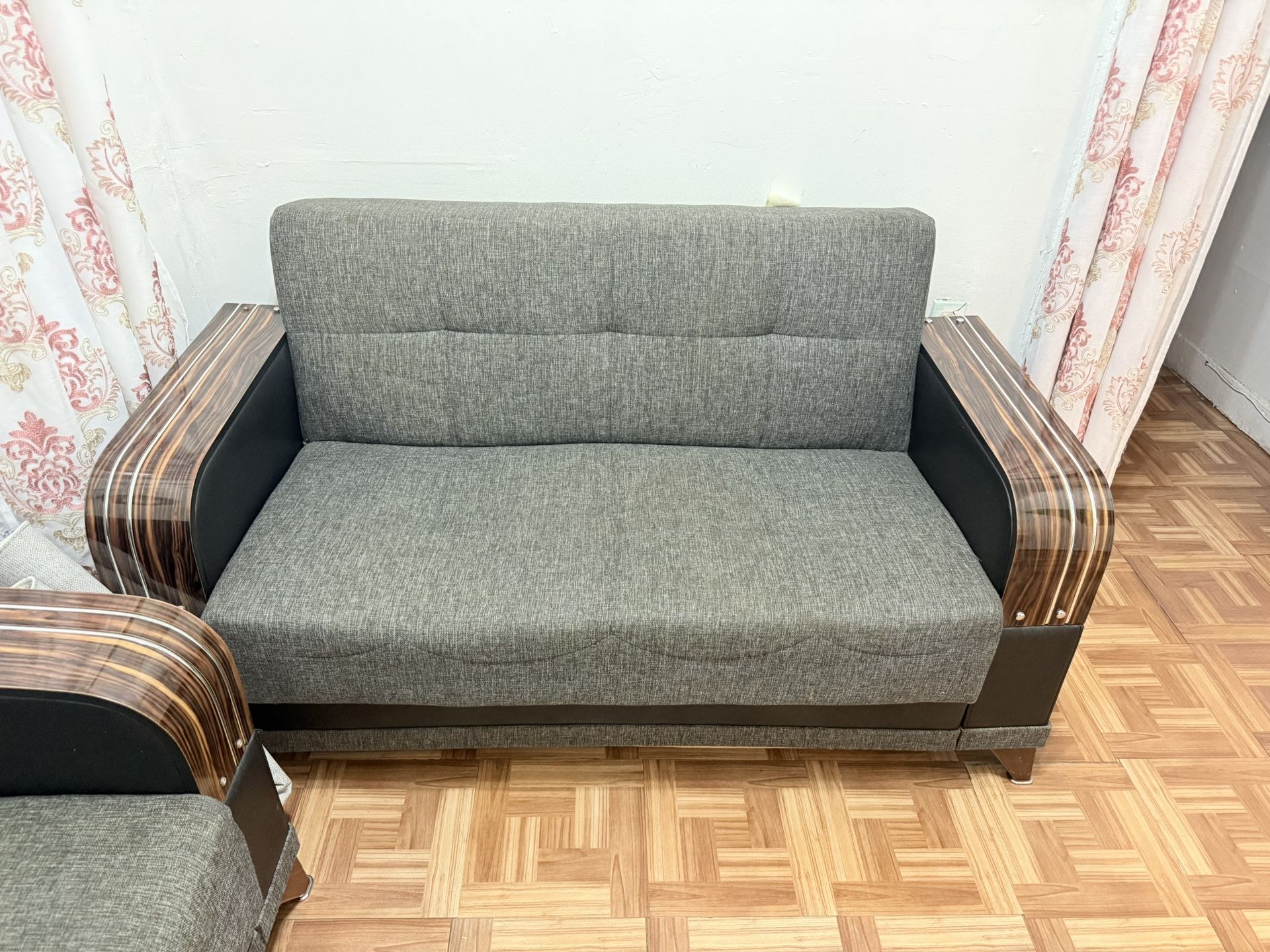 2x Premium Couches With Storage And Bed