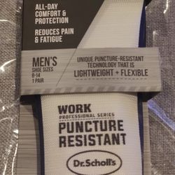 New Dr. Scholl's Professional Series Work Puncture Resistant Insoles. 
