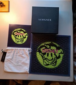 Genuine Versace 400 Piece Plexiglass Monogram Smile Jigsaw Puzzle With Dust Bag And Box (Is Complete) Only Assembled Once