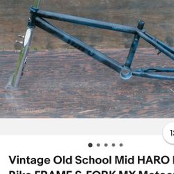 Vintage Haro Bike Frame
