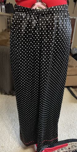 Black And White Polka Dot  Pj Bottom 